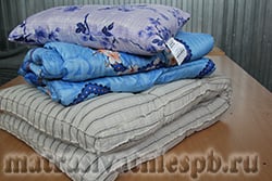 Комплект дачный матрас+одеяло+ подушка в подарок