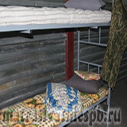 2-ярусная металлическая кровать для рабочих 70х190